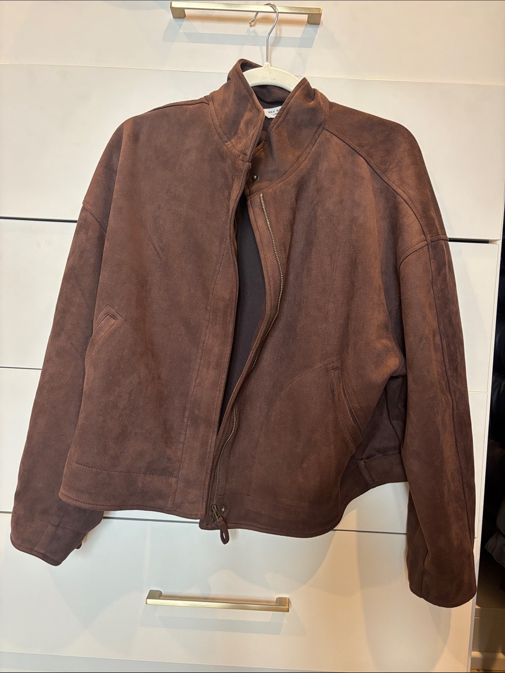 Suede Like Brown Jacket